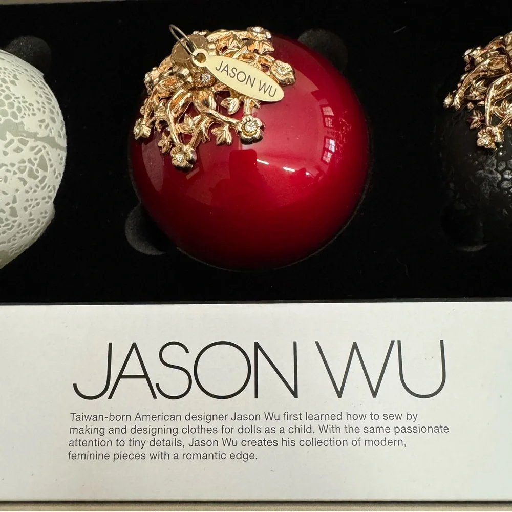 NIB Jason Wu Christmas Ornament Trio